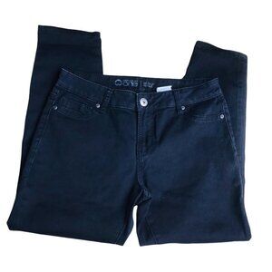 Warehouse One Black Skinny Ankle Jean Women size 30
